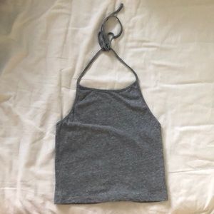 lights grey brandy melville halter top